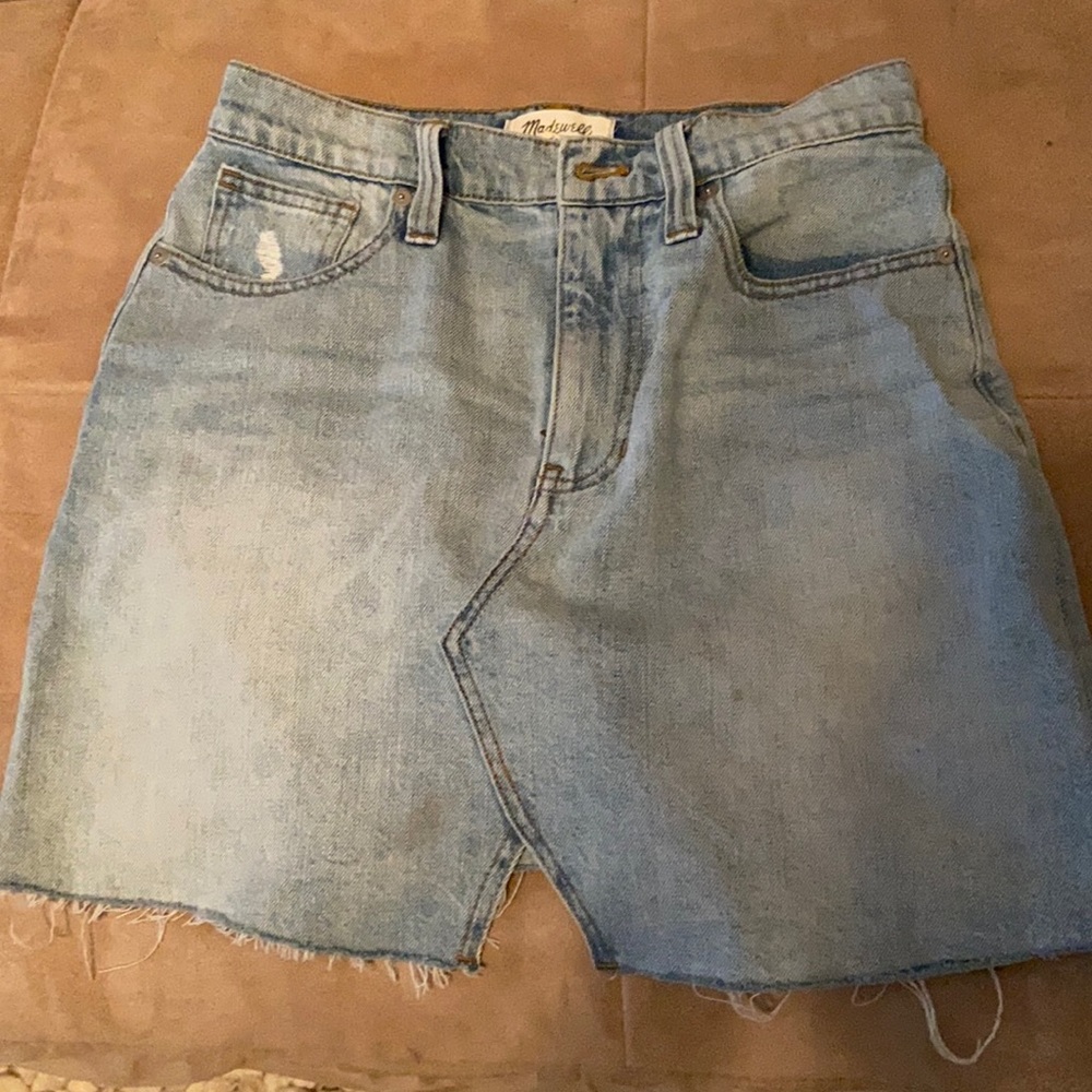 Madewell denim skirt